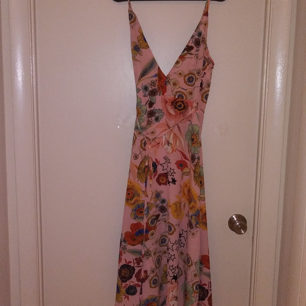 Topshop Floral Wrap Dress